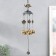 Wind Music Metal "Peacock and Leafers" 5 bells for bronze 46 cm
