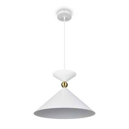 Suspended lamp Freya Fr5392PL-01W1 Moth, 350x350x1760 mm, E27, 1x60W, white color-2