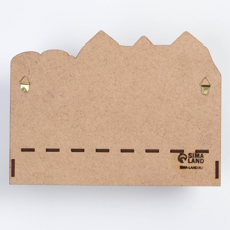 Key of plywood "Happy is the one who is happy at home"-6