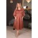 Female dress, size 52, terracotta color
