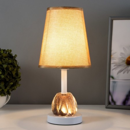 Hilton table lamp E27 40W white-chocolate 15x15x32 cm Risalux-1