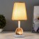 Hilton table lamp E27 40W white-chocolate 15x15x32 cm Risalux
