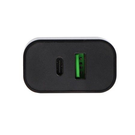 Network charger Maxvi CHL-602PD, USB/USB-C, 6 A, 30 W, fast charging, black-2