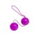 Toyfa vaginal balls, ABS plastic, purple, 20.5 cm, D = 3 cm