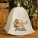 The bathhouse for the bath "The bath soars, it will correct everything" with a print, white