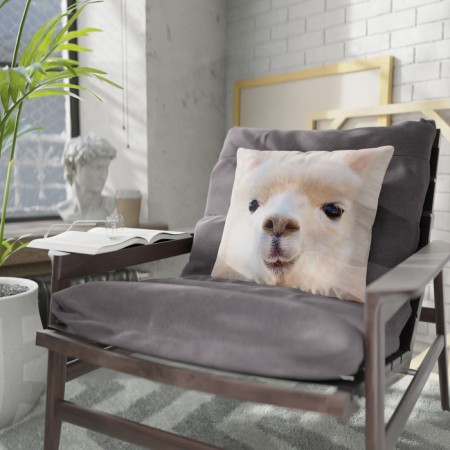 Decorative Ethel Pillow "Lama" 40x40 cm, Gabardin, 100% p/e-1