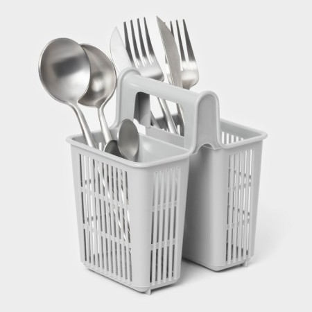 Diningral dryer, 2 compartments, 10.1 × 13.8 × 16 cm, color gray color
