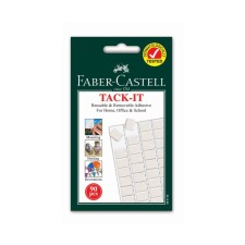 Faber-Castell Tack-Sit gluing pillows are white, 90 pieces /packaging, 50 g, blister
