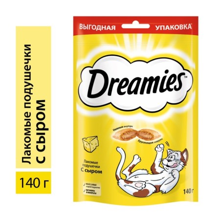 Dreamies treat for cats, cheese, 140 g
