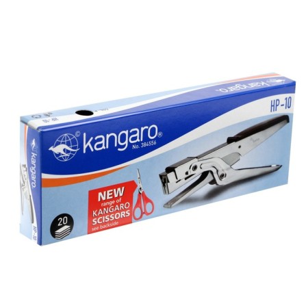 Stapler Kangaro HP-10 No. 10, up to 20 sheets, for sewing on weight, steel, mix-5