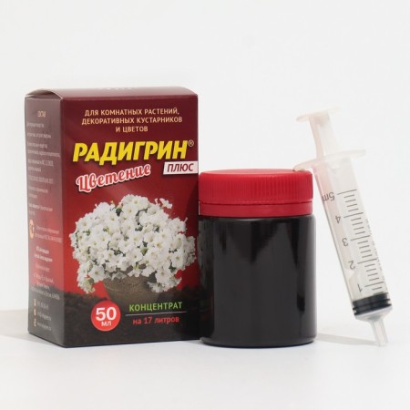 Biostimulator for indigenous flowers radigrin plus "flowering", 50 ml