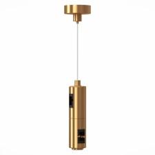 Sus with a double fixer ST LUCE. ST027.223.00. Farm, 4.5x4.5x215 cm, golden color
