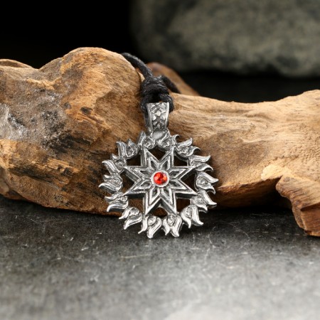 Alatyr-star amulet-cranes No. 1, tin