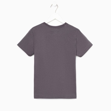 T -shirt for a boy, gray color, height 122 cm-2