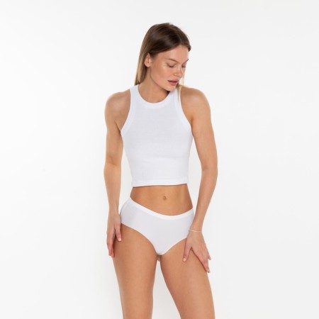 Panties female slips are seamless, white color, size 48 (l)-2