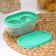 The protein and yolk shares of 15.5 × 9.5 × 7 cm, mint color