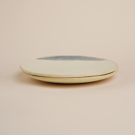 A set of porcelain plates SL Home "Wave Sardinia", d = 21.5 cm, beige color