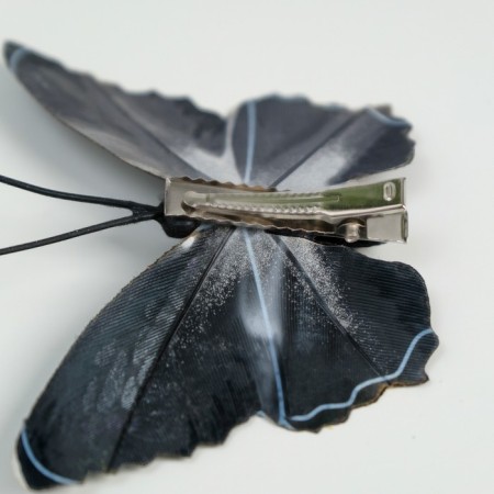 Butterflies for decor and floristry, on the clothespin, plastic, black, mix, 5 cm and 8 cm-2