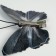 Butterflies for decor and floristry, on the clothespin, plastic, black, mix, 5 cm and 8 cm