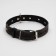 Collar leather embossed single-layer, dimensionless, 3 x 60 cm, Osh 42-55 cm, mix of flowers