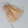 Bag gift canvas "Golden Snowflakes", embossing, 10 x 12 cm +/- 1.5 cm, New Year