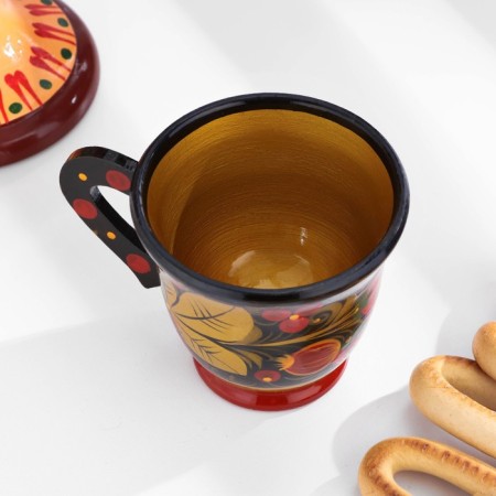 Mug "Sokovo", 9 × 9 cm, Khokhloma, mix-2