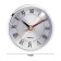 Quartz clock, D-9 cm, 1AA, smooth move, silver