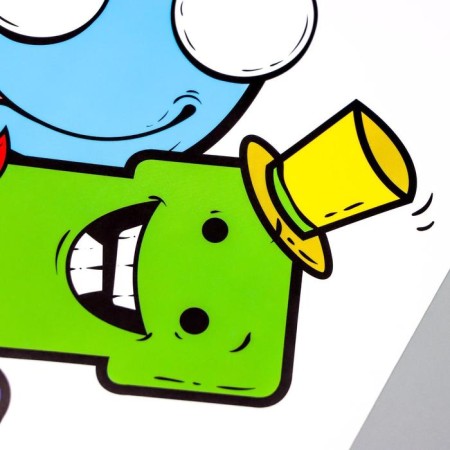 Sticker plastic interior color "monsters" 50x70 cm-2
