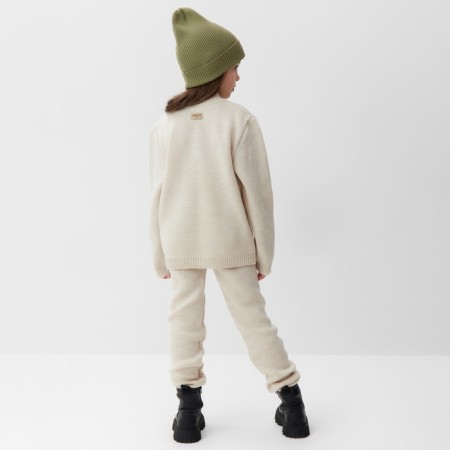 Costume (sweater and trousers) children's minku, beige color, height 152 cm-2