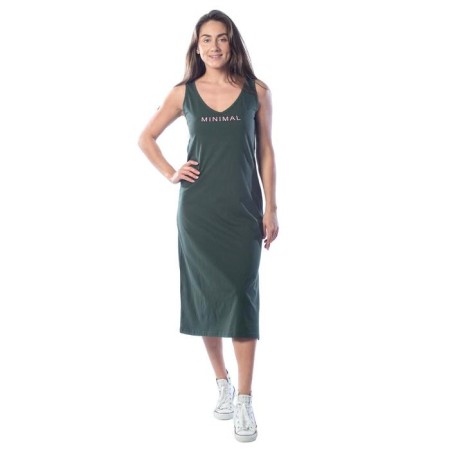 Women's dress, size 54, khaki color-1