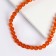Beads made of natural stone "Cat Eye" set of 50 pcs., 1 pc. - 8 mm, orange