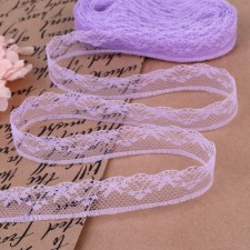 Capricon lace, 20 mm × 10 ± 1 m, lilac color