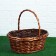 Set of wicker baskets, willow, 3 pcs
