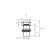 Bottom valve Bronze de Luxe 1002gr, for a shell, ceramics/brass, gray