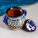 Sugar of Rishtan ceramics "Patterns", 500 ml, blue
