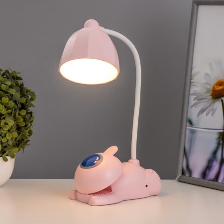 Robot table lamp LED 5W USB AKB Pink 11.8x7.8x31 cm Risalux-1