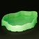Terrarium feeding trough glowing in the dark, 13 x 8.5 x 2 cm