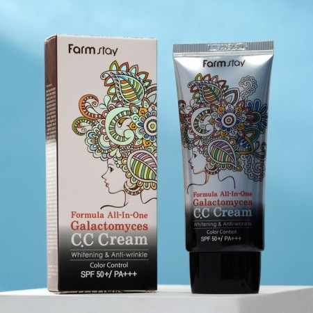 Multifunctional CC-Cream with enzyme galactomisis SPF 50 Farmstay-1