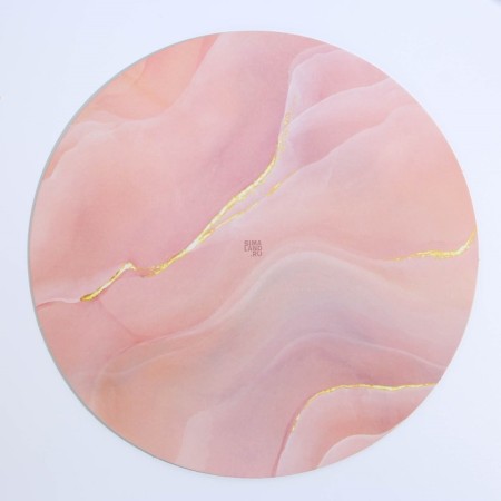 Stead under the cake reinforced, confectionery packaging, "marble", 28 cm, 2.5 mm-2