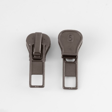 Automatic lock for lightning "Tractor", No. 5, 10 pcs, Nickel color-1