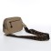 Female bag, cross-body, on lightning, khaki color