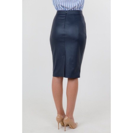 Leather pencil skirt, size 48-3