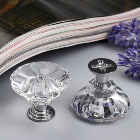 Pen for the casket metal "Crystal" set 2 pcs silver 2.5x2.8x2.8 cm