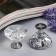 Pen for the casket metal "Crystal" set 2 pcs silver 2.5x2.8x2.8 cm