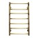 Water heated towel rail Domoterm "Orpheus", P7, 7 crossbars, 500 x 700 mm, bronze