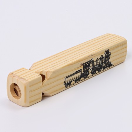 Wooden whistle "Train" 19x3.3x3.3 cm