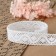 Knitted lace, 25 mm × 10 ± 1 m, white color