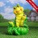 Garden figure "Caterpillars Family" 14x15x24cm