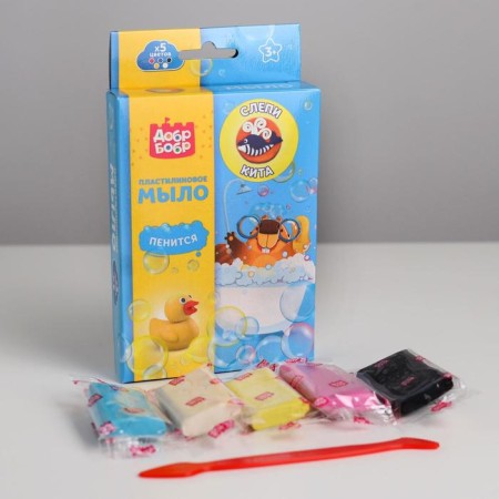 Soap plasticine with your own hands "Striped Kit", 5 cv. 15 g
