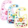 Bibslate for feeding "Baby - Pompom" waterproof on Velcro, with pompom, mix
